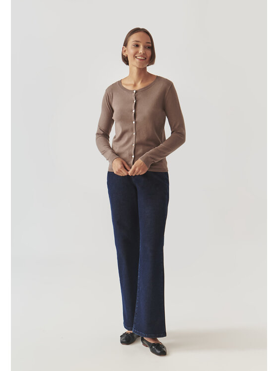 TATUUM TATUUM Sweter VERO Beżowy Classic Fit