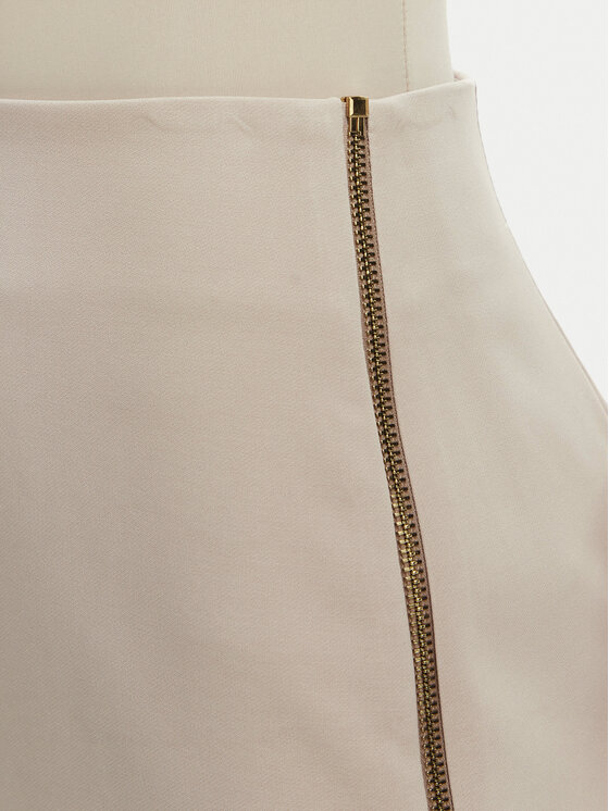 Rinascimento Rinascimento Puzdrová sukňa CFC0127985003 Béžová Slim Fit