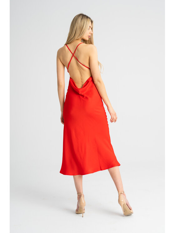 Leimann Leimann Sukienka koktajlowa Ninette Czerwony Feminine Fit