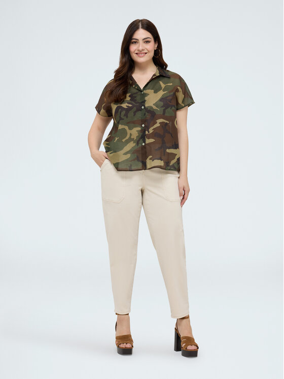 Fiorella Rubino Fiorella Rubino Camicia 5022L000189N0Z5 Verde Regular Fit