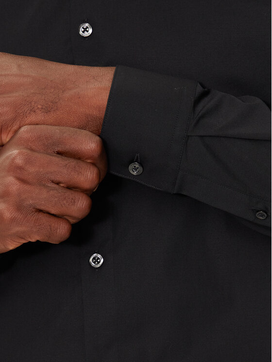 HUGO Hugo Hemd Ermo 50490712 Schwarz Regular Fit