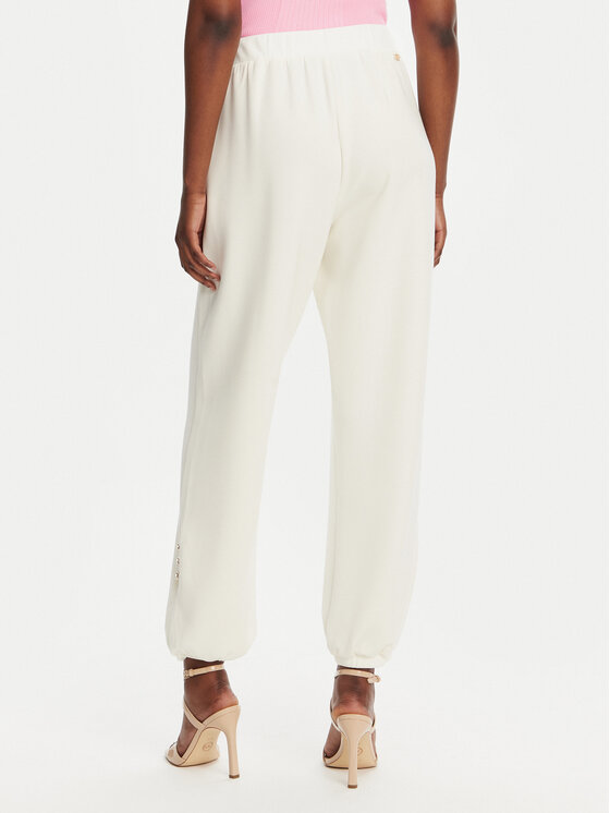 Liu Jo Sport Liu Jo Sport Pantaloni trening TA5229 J4869 Alb Relaxed Fit