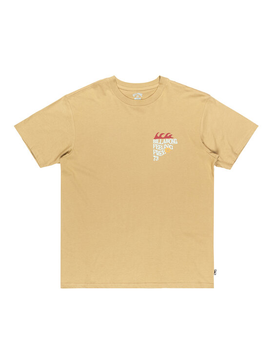 Billabong Billabong Tričko Twin Fin EBYZT00362 Béžová Regular Fit