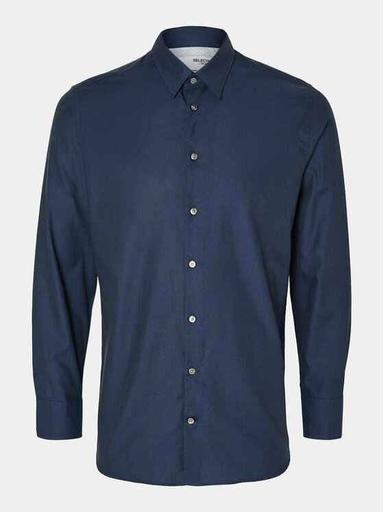 Selected Homme Selected Homme Hemd 16090212 Dunkelblau Slim Fit