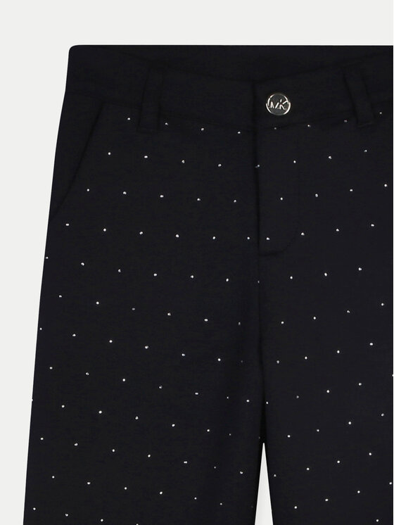 MICHAEL KORS KIDS MICHAEL KORS KIDS Hlače iz tkanine R30179 D Črna Wide Leg