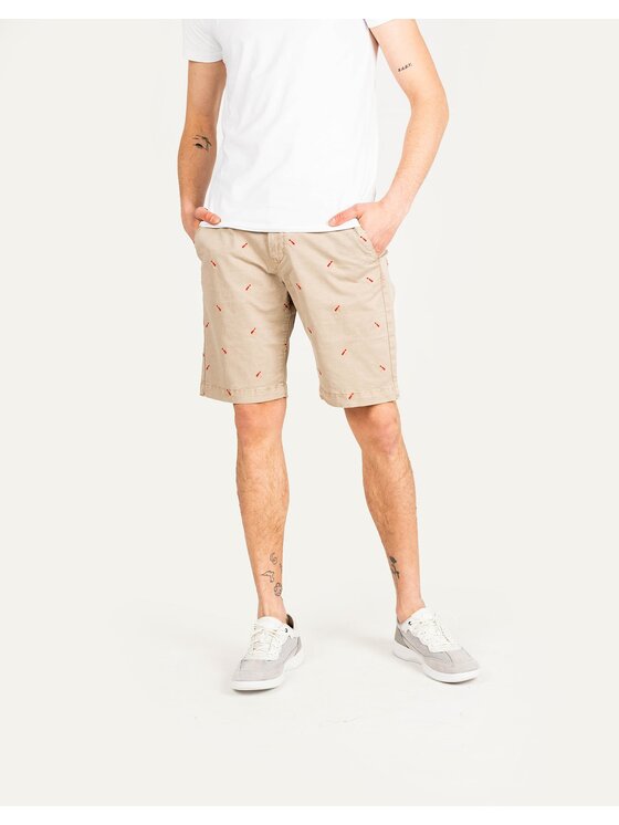 Pepe Jeans Pepe Jeans Šortky PM800849 | Miles Short Icon Béžová Regular Fit