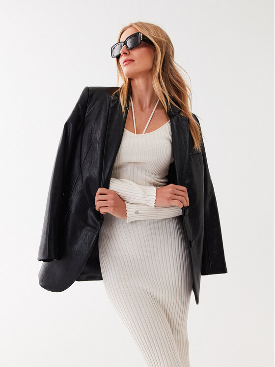 Guess Guess Úpletové šaty W3RK35 Z30L1 Écru Slim Fit