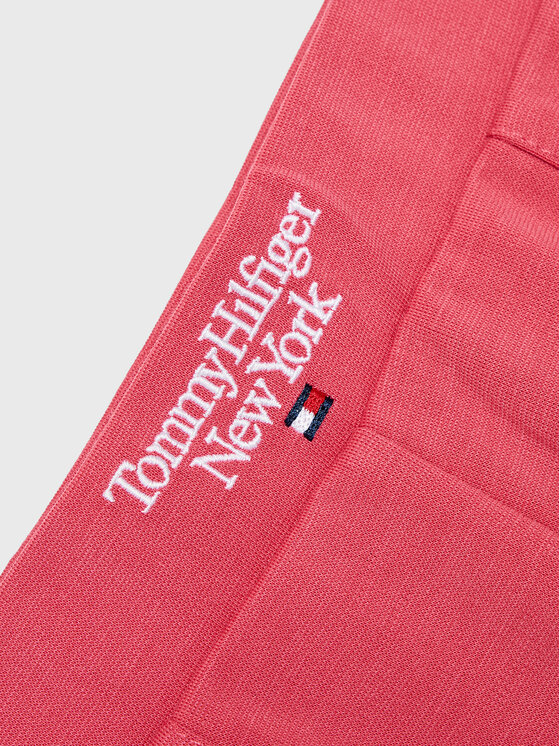 Tommy Hilfiger Tommy Hilfiger Legginsy Graphic KG0KG07062 M Różowy Slim Fit