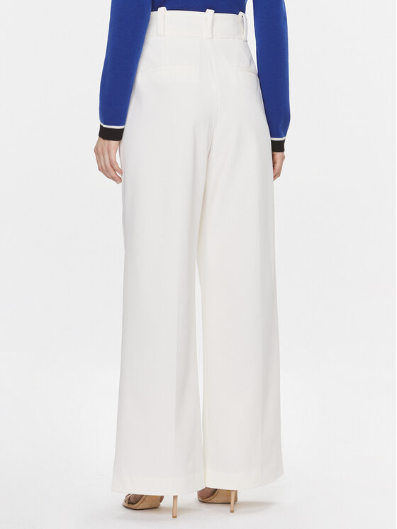 IVY OAK IVY OAK Spodnie materiałowe Peony IO1100X5121 Écru Regular Fit