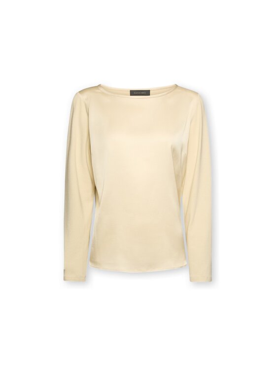 Elena Mirò Elena Mirò Bluzka G057Z000708N002 Kremowy Regular Fit