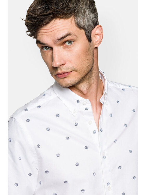 Lancerto Lancerto Koszula Raul KO073122000025 Biały Slim Fit