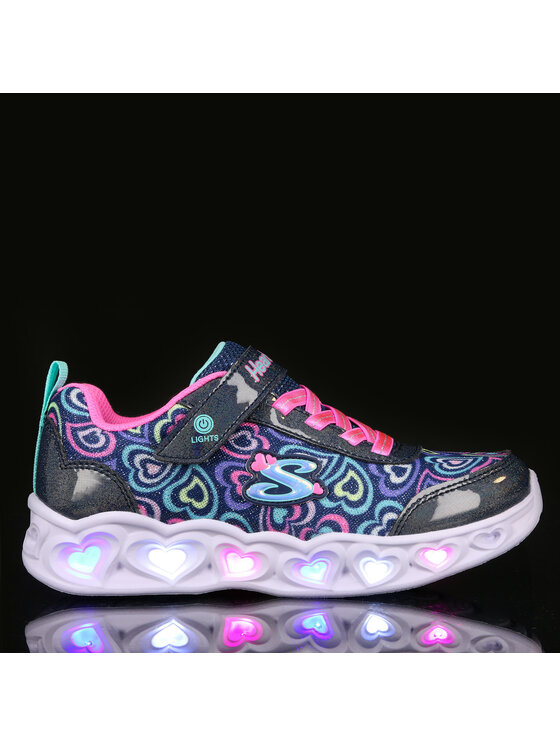 Skechers Skechers Sneakersy Heart Lights-Boogie Love 303257L/NVMT Tmavomodrá
