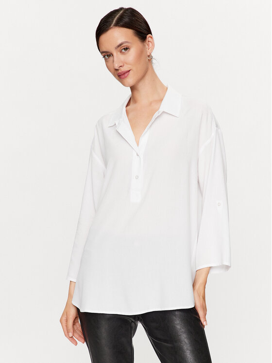 Tatuum Blúzka Balea T2314.048 Biela Relaxed Fit