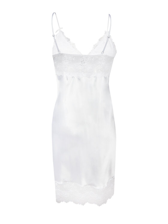 DKaren Lingerie DKaren Lingerie Koszula nocna Alubi Biały Classic Fit
