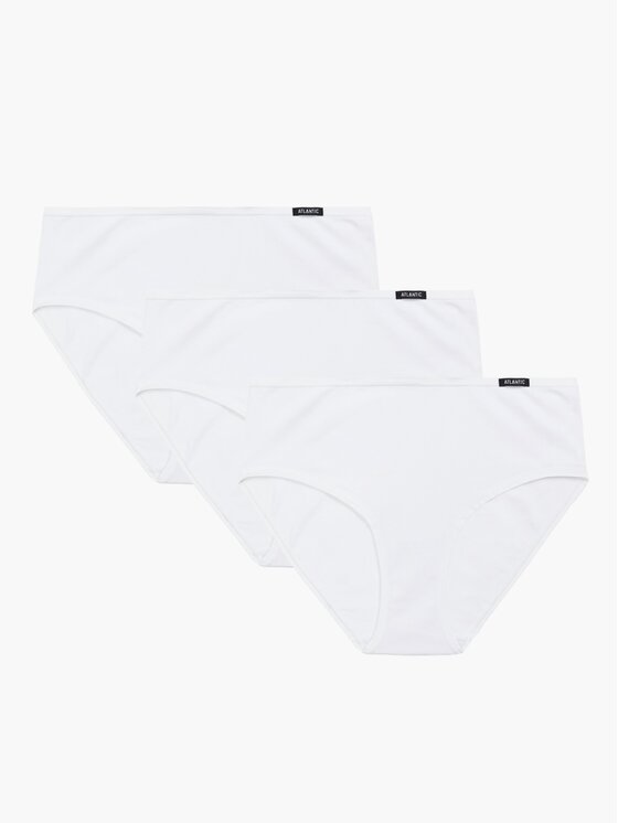 Atlantic Atlantic Figi klasyczne flat elastic classic Biały