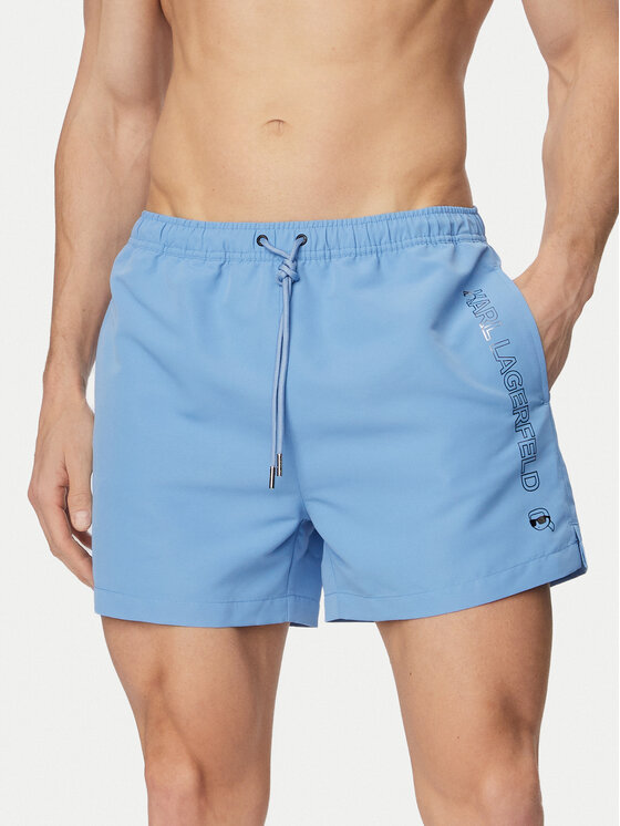 KARL LAGERFELD KARL LAGERFELD Ujumisšortsid B1M46001 Sinine Regular Fit
