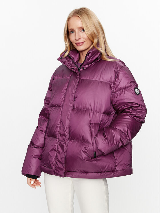 KARL LAGERFELD KARL LAGERFELD Zimska jakna Check 236W1506 Ružičasta Regular Fit