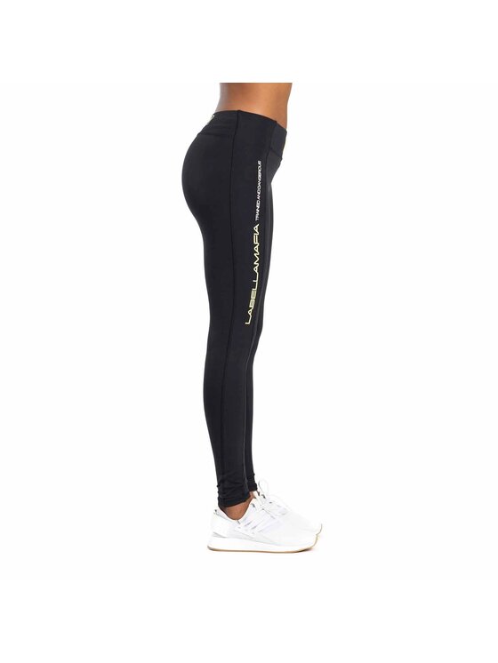 LaBellaMafia LaBellaMafia Legginsy LABELLAMAFIA LEGGING DISTURBIA BLACK Czarny Regular Fit