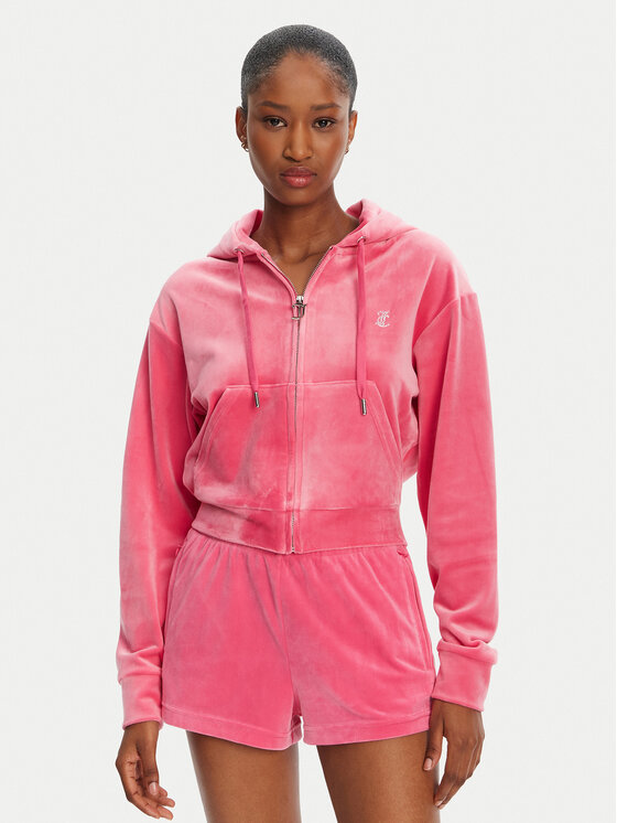 Juicy Couture Juicy Couture Pulóver Iccle JCWAS125308 Rózsaszín Loose Fit
