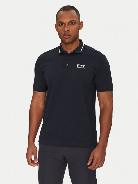 Męskie Polo EA7 Emporio Armani, Rozmiar M, Grantowe, 7M000184 AF13511 UB102