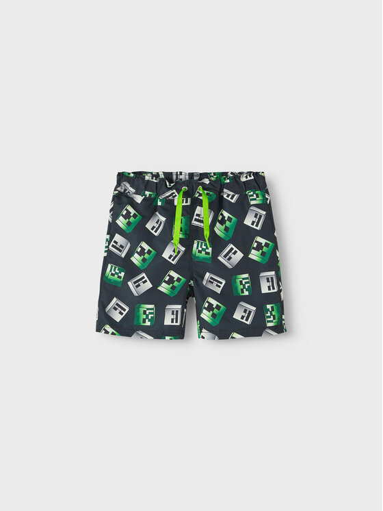 NAME IT NAME IT Plavecké šortky MINERCRAFT 13214028 Černá Regular Fit