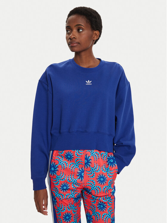 Adidas velour crewneck top