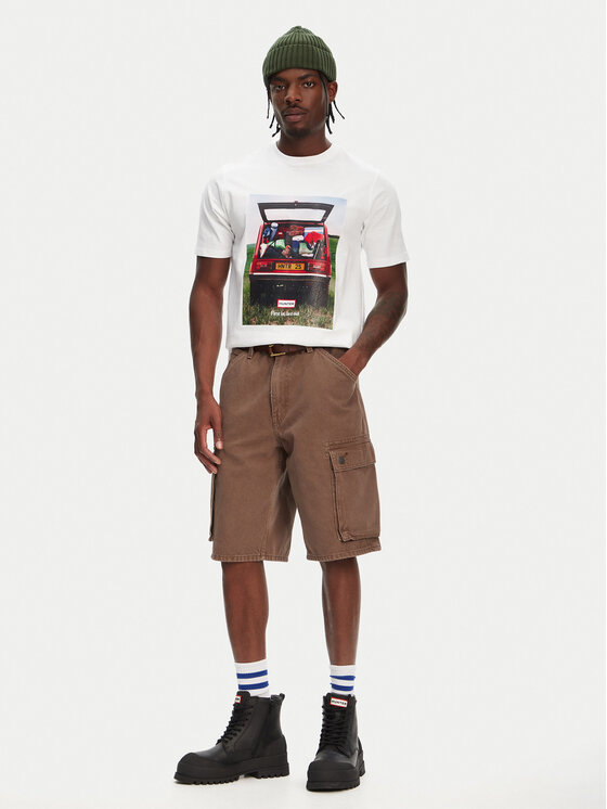 Hunter Hunter T-Shirt Tomi Grapphic HARM0037251 Biały Regular Fit