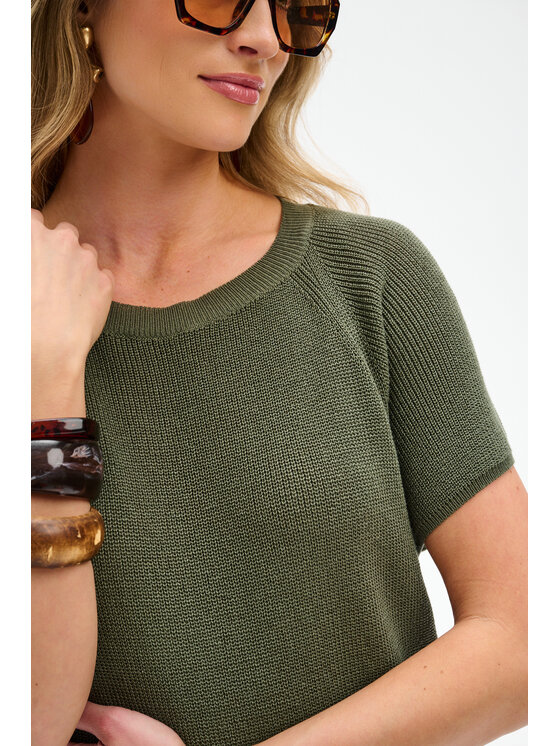blue shadow blue shadow Top Rene Zielony Regular Fit