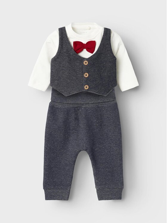 NAME IT NAME IT Komplet bodi in hlače 13223335 Modra Regular Fit