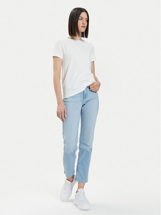 Wrangler Wrangler Jeans hlače Love Letters 112350946 205232 Modra Straight Leg