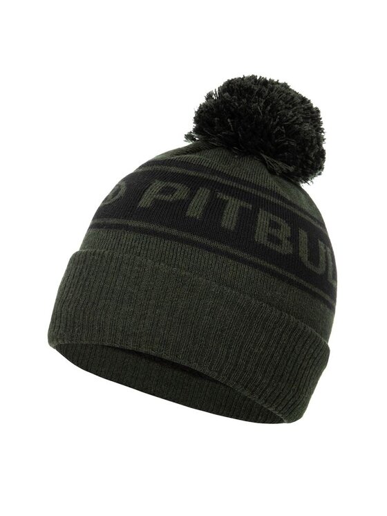 Czapka PITBULL, Zielone, Czapka zimowa Vermel Pitbull R uniwersalny