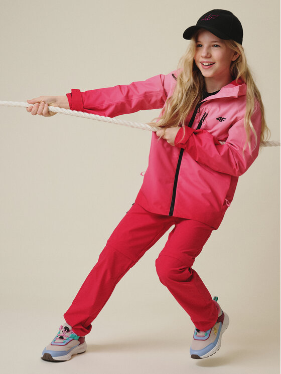 4F 4F Spodnie outdoor OUTERWEAR Różowy Regular Fit