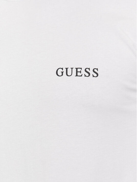 Guess Guess T-shirt Joe U4RM01 K6YW0 Bijela Regular Fit