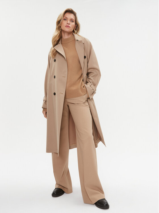 BOSS Boss Pulover Foltin 50501575 Bej Relaxed Fit