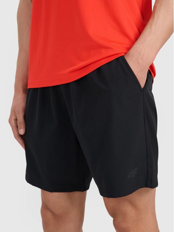 4F 4F Pantaloncini sportivi 4FWMM00TFSHM1311-20S Nero Regular Fit
