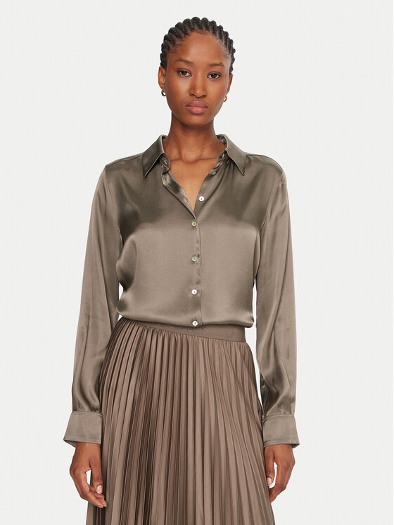 Marella Marella Риза Bunny 2523116015 Зелен Regular Fit