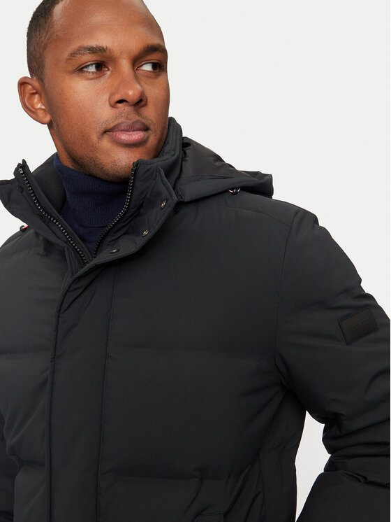 Hechter Paris Hechter Paris Pehelykabát 45017 142205 Fekete Regular Fit