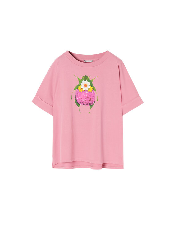 TATUUM TATUUM T-Shirt LIKE 4 Růžová Oversize