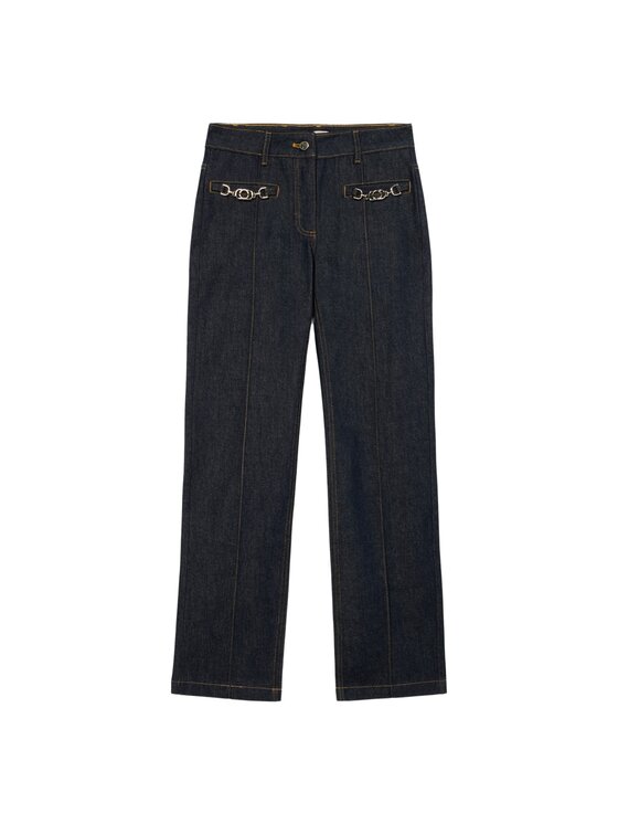 Oltre Oltre Jeansy P405R008677N034 Niebieski Regular Fit