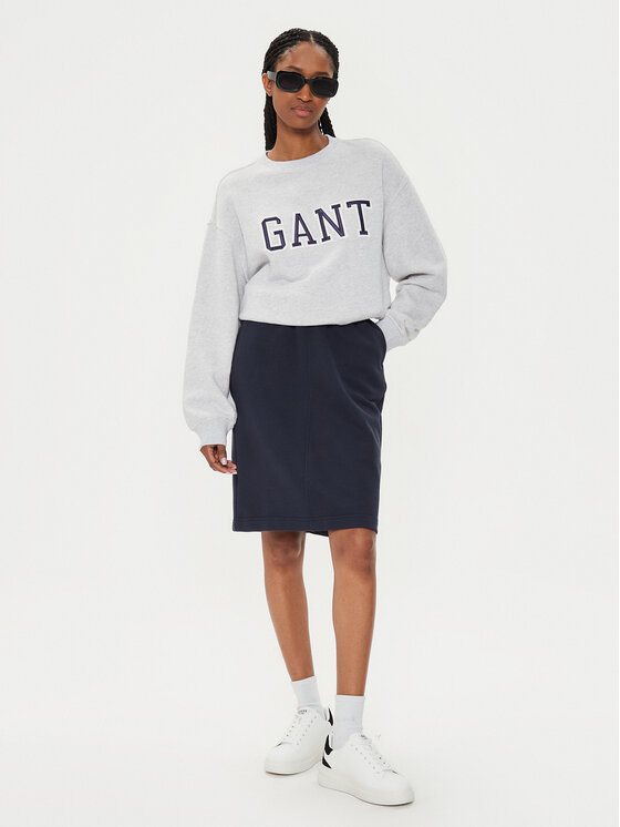 Gant Gant Mikina Logo 4200840 Sivá Relaxed Fit