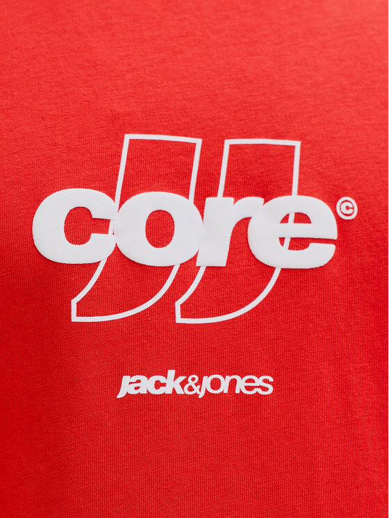 Jack & Jones Jack & Jones Póló Club 12289868 Piros Relaxed Fit