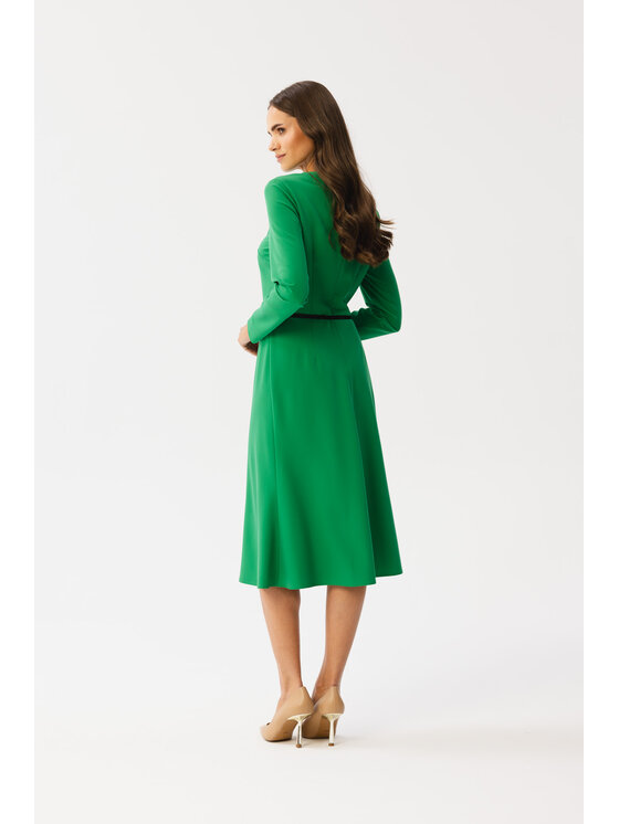 Stylove Stylove Sukienka codzienna S347 Zielony Modern Fit