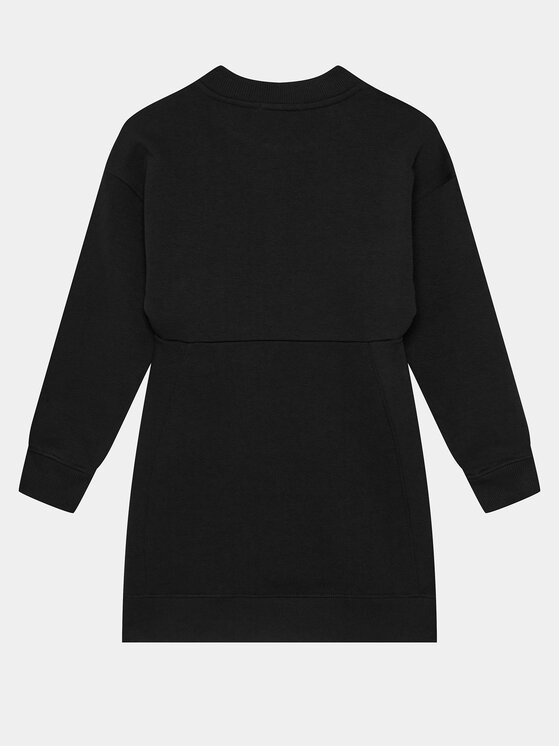 Calvin Klein Jeans Calvin Klein Jeans Трикотажна сукня Metallic Monogram IG0IG02315 Чорний Regular Fit