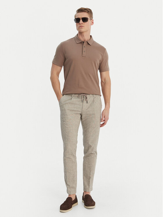 Bugatti Bugatti Чіноси 1950-16210E Бежевий Slim Fit