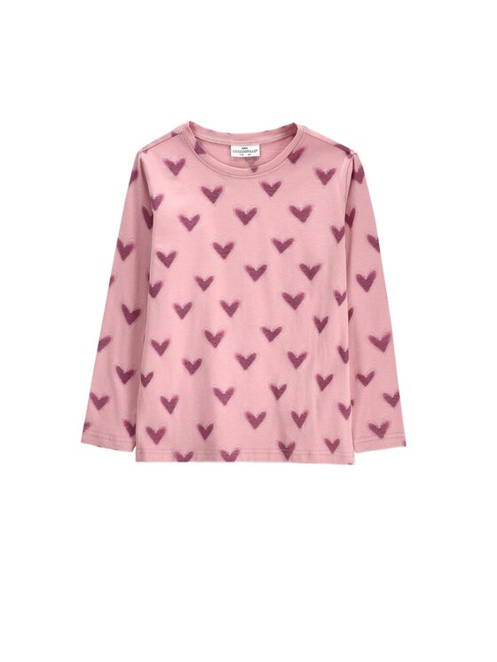 Coccodrillo Coccodrillo Longsleeve ZC6143106VGA-007 Różowy Regular Fit