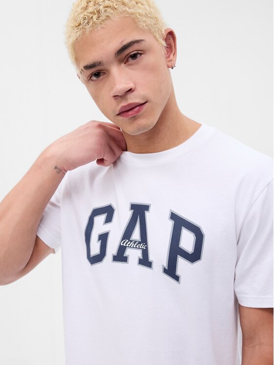 Gap Gap T-Shirt 797924-02 Biały Regular Fit