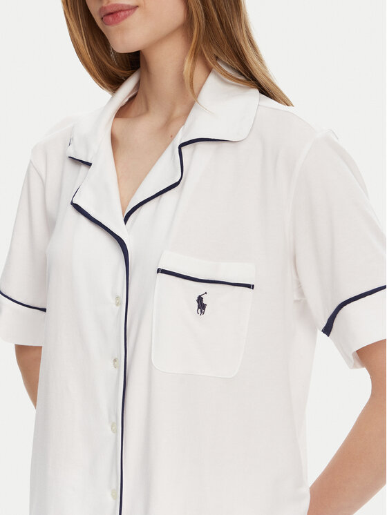 Polo Ralph Lauren Polo Ralph Lauren Pyžamo 4P0231 Biela Regular Fit