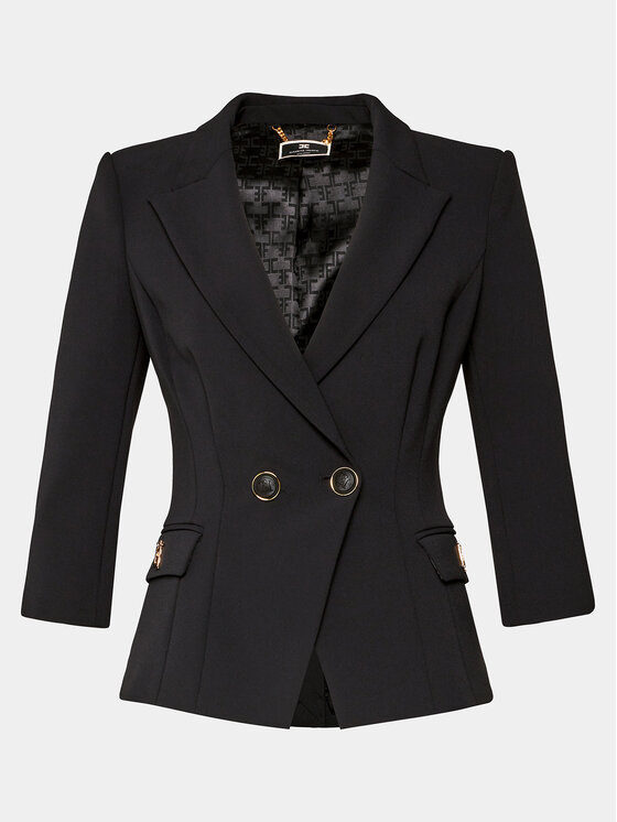 Elisabetta Franchi Elisabetta Franchi Піджак GI-T61-41E2 Чорний Regular Fit