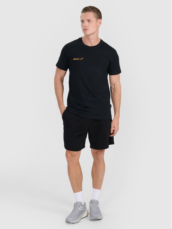 4F 4F T-Shirt MIDSHOP TEXTILE Czarny Regular Fit