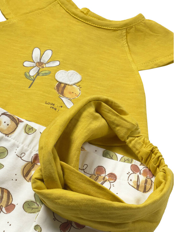 Mayoral Mayoral Set majica i leggins 1763 Žuta Regular Fit